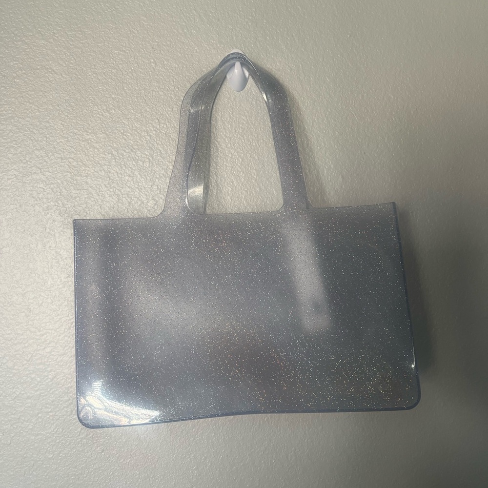 Stoney Clover Lane Transparent Glitter Tote Jelly Bag